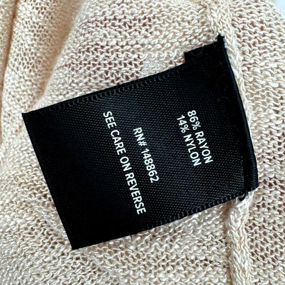 Torrid Sweater Womens 6 6X Slub Shrug Crop Knit Open 3/4 Sleeve Pale Pink NEW - Picture 5 of 7